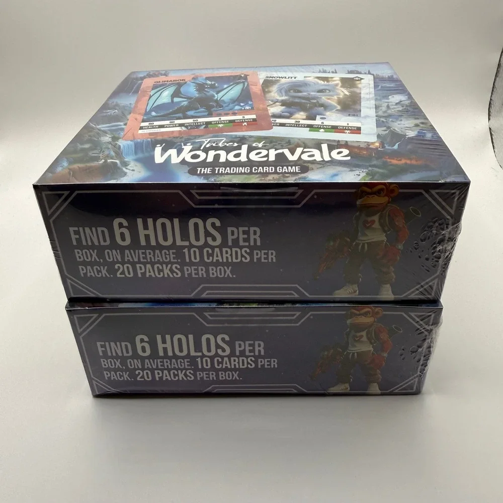 Tribes of Wondervale TCG Trading Card Game 20 Pack Booster Box Lot of 2 Sealed